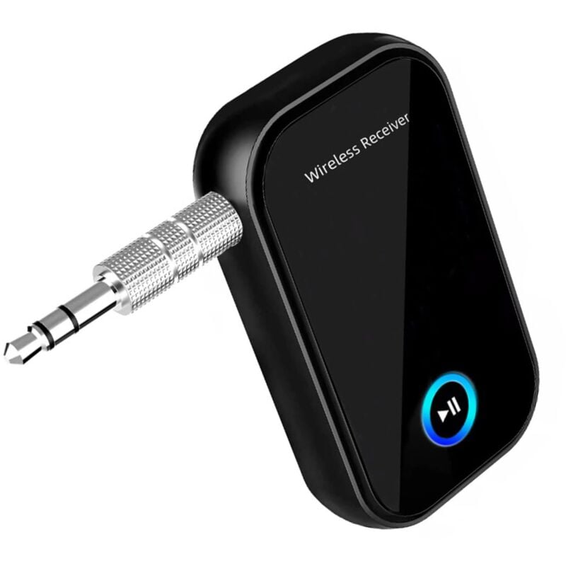 Gabrielle Auto-Bluetooth-Adapter, BT5.0 Auto-Bluetooth-Empfänger, Freisprechen, Aux-Bluetooth-Audio-Empfänger, 3,5-mm-Audio-Buchse für