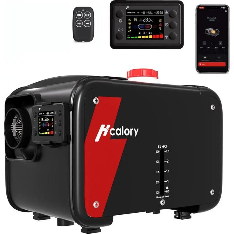 Auto Dieselheizung 5KW-8KW Standheizung Lufterhitzer 12V/24V mit Bluetooth und APP-Steuerung