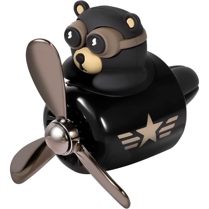 Auto-Entlüftungsclip, süßer Bär, Auto-Lufterfrischer, rotierender Auto-Diffusor, Entlüftungsclip, Auto-Innendekoration für Frauen,