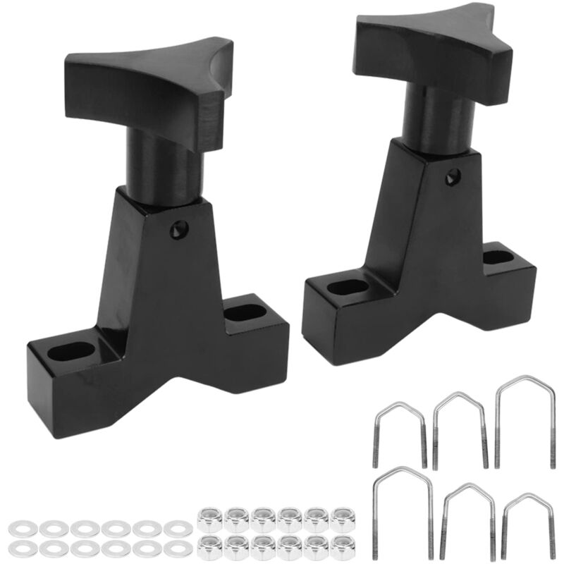 Auto Hi Lift Jack Halterung, Auto Lift Jack Tube Montagehalterung Befestigungssystem aus Legiertem Stahl für 1 Zoll Bis 2,5 Zoll Quadratische Runde