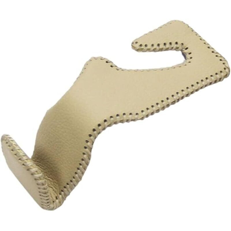 Auto Kopfstütze Haken, Echtes Leder Haken für Autositz Rückenhaken Kopfstütze Kleiderbügel Universal Organizer Halter Haken für Geldbörse Handtasche