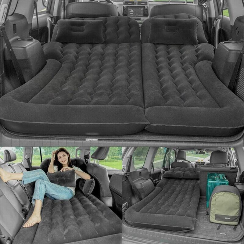 Auto Luftmatratze SUV aufblasba aufblasbare Camping Combo Portable, abnehmbar aufblasba Matratze für Reisen Camping Outdoor-Aktivität, mit 2 Kissen