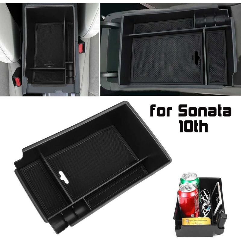 Auto Mittel Armlehne Aufbewahrung Box Mittel Konsole Organizer Ablage Fach Aufbewahrung Box Halter für Sonata DN8 10Th 2020 2021