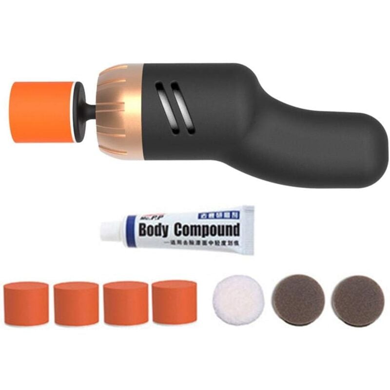 Ersandy - Auto-Poliermaschine, 60 w, Mini-Auto-Kratzerentfernungsmaschine, elektrische Auto-Poliermaschine, Schleifer, Puffer, variable
