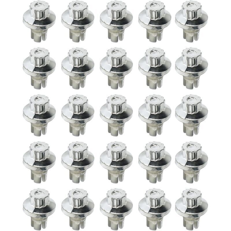 Auto-Radnieten, 25 Stück Felgennieten Lippennieten Muttern für Felgen der AH DS-Serie Lippenschraube Reifen