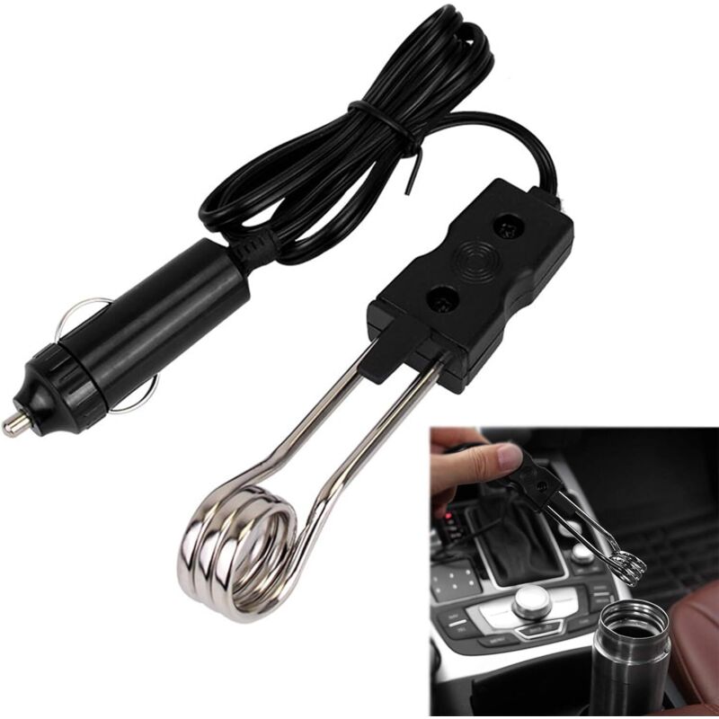 Auto-Tauchsieder, Auto-Wassererhitzer, Auto-Tauchsieder, tragbarer Mini-Elektro-Auto-Tauchsieder, Fahrzeug-Tauchsieder, (12 V)