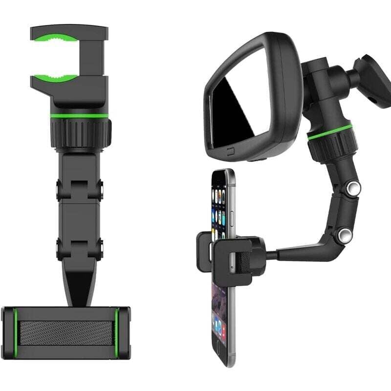 Auto-Telefonhalterung, Rückspiegel-Auto-Telefonhalterung, 360 Grad drehbare Universal-Telefonhalterung, Auto-Rücksitzhalterung für alle Telefone