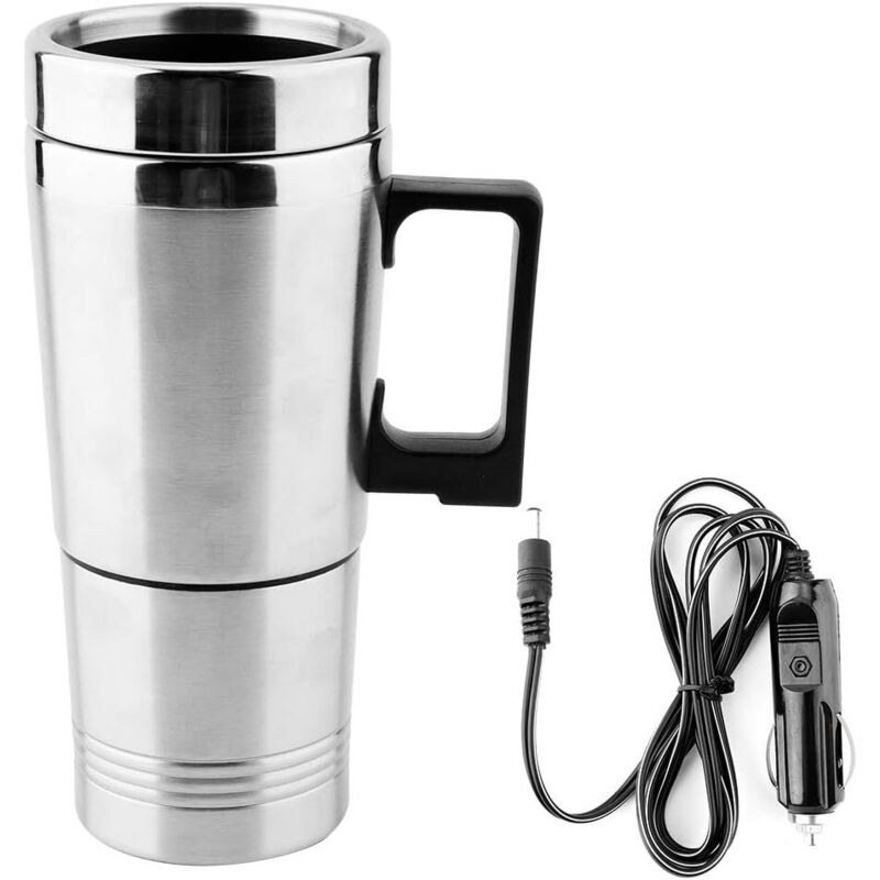 Auto-Wasserkocher 12 V, Auto-Wasserkocher 350 ml und 150 ml, Edelstahl, Kaffee, Tee, Wassertasse, 12 V, doppelt isolierte Tasse, Wasserkocher,