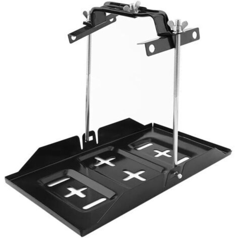 Autobatterie-Tablett mit verstellbarer Halterung, Metall