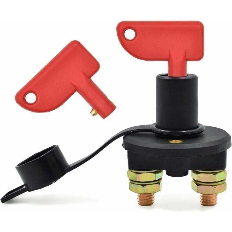 KZQ - Autobatterie-Trennschalter, 12/24 v, 500 a max. Trennschalter Kfz-Notschalter für Auto, Batterie-Trennschalter für lkw, Boot, Fahrzeuge