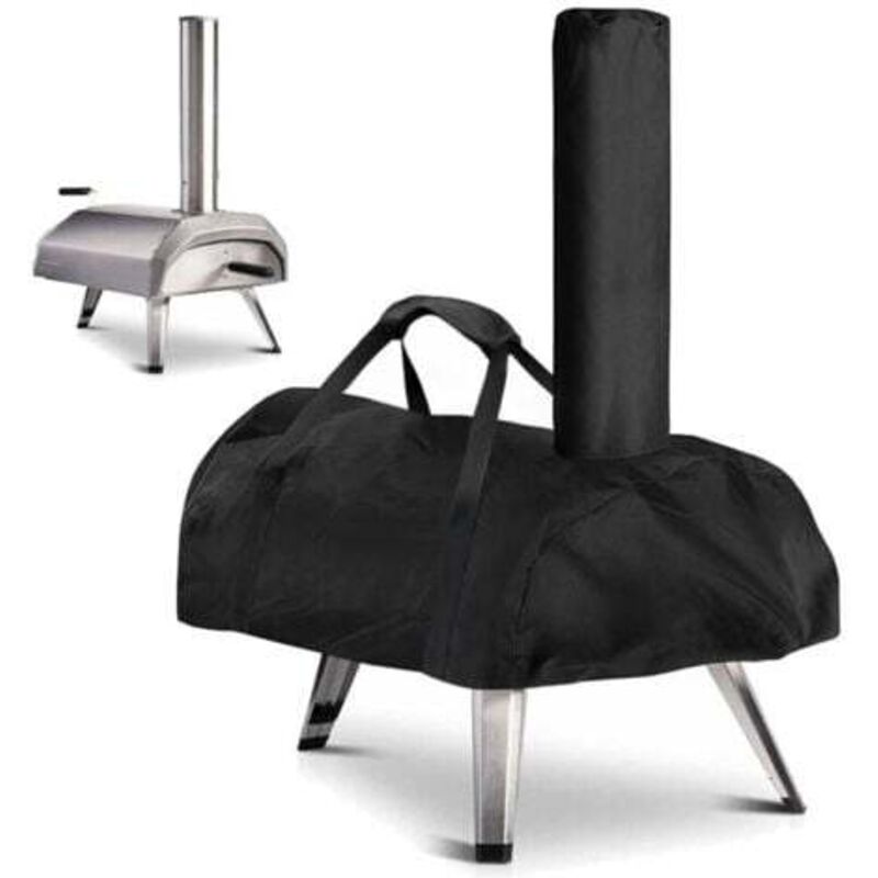 Pizzaofen-Abdeckung für Ooni Karu 12 – Wasserdichte, wetterfeste Pizzaofen-Abdeckung aus Oxford-Gewebe – Schwarz – 81 x 42 x 21 cm, Für Ooni Karu 12
