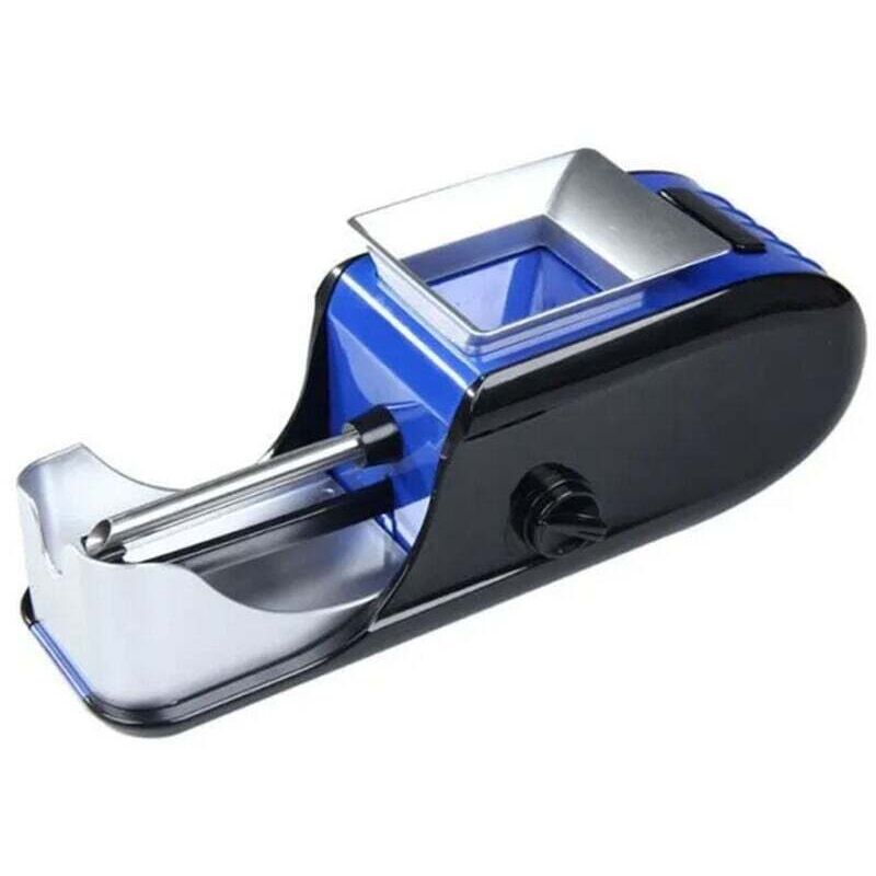 Automatische elektrische Zigarettenrollmaschine, Zigarettenrollmaschine, Weihnachts- und Geburtstagsgeschenk für Männer und Väter – blau