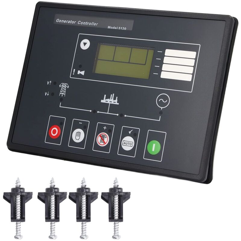 Automatischer Dieselgenerator-Controller, 5120 Dieselgenerator-Set-Controller-Modul, Autostart-Bedienfeld für Dieselmotor oder Generator 100–700 v