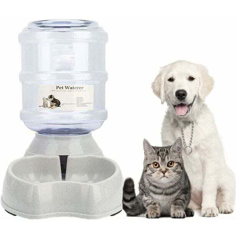 Automatischer Futter- und Wasserspender für Katzen und Hunde, automatischer Katzenfutterspender, automatischer Futter- und Wasserspender in einem