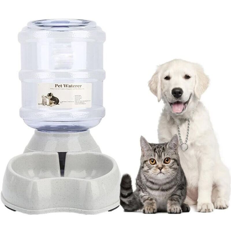 Automatischer Futter- und Wasserspender für Katzen und Hunde, automatischer Katzenfutterspender, automatischer Futter- und Wasserspender in einem Set