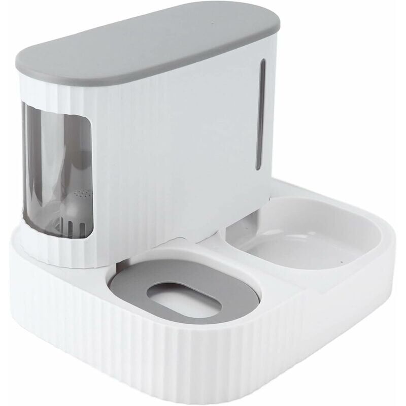 Automatischer Futterautomat für Haustiere, 2-in-1-Gerät für Hunde und Katzen, robust, aus sicherem Material, mit Futter- und Wasserspender für Katzen