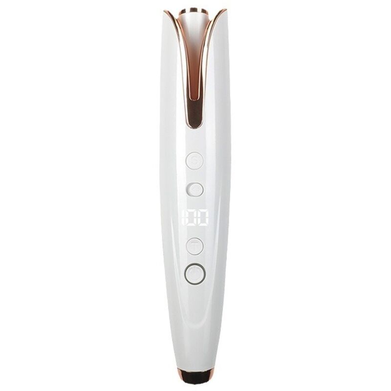 Automatischer, kabelloser Lockenstab – Automatischer Lockenstab mit 4 Temperaturstufen – 24,4 cm x 5,2 cm