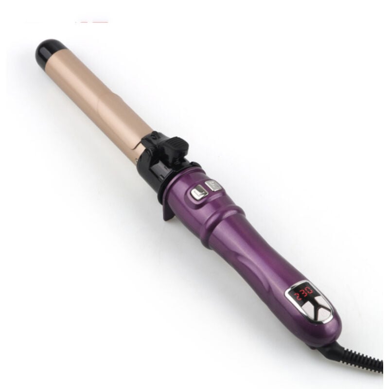 Automatischer Lockenstab, Keramikbeschichtung, 28 mm, 100–220 °C, Perfekte Locken (Lila)