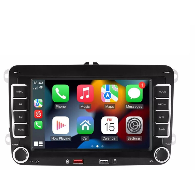 Autoradio für VW Passat, Golf, Polo, Caddy, Beetle, Jetta, Seat und Skoda, Android 13, 2 GB RAM, 64 GB Speicher, 7-Zoll-Touchscreen, CarPlay, Android