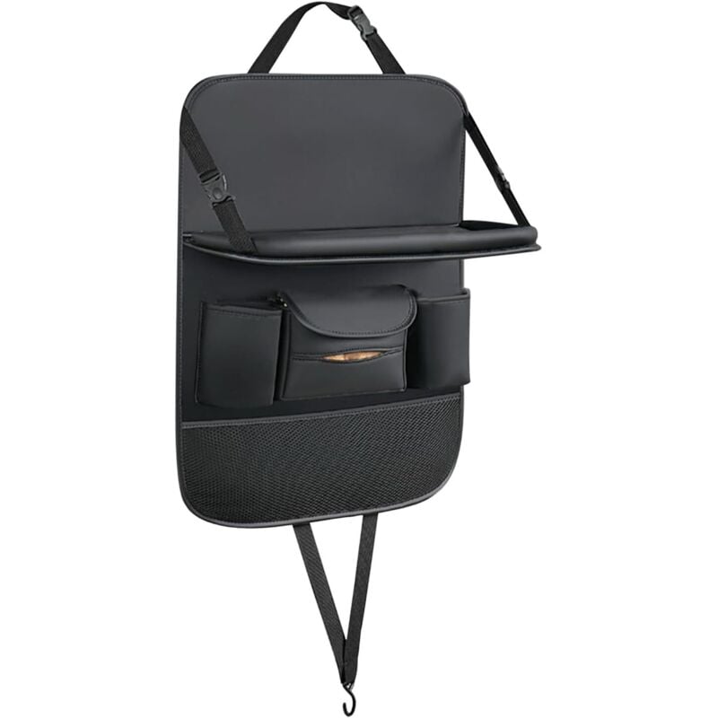 Jalleria - Autositz-Rückenlehnen-Organizer Autositz-Aufbewahrungs-Organizer Faltbarer Trittschutz für suv, Getränkehalter, Passagierkomfort