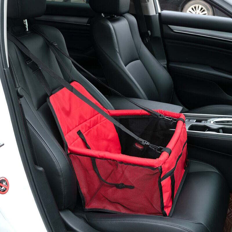 Autositzerhöhung für Hunde oder Katzen, Hundezubehör, wasserdichter Oxford-Gewebebezug mit Reisesicherheitsgurt für chinesische Hunde und