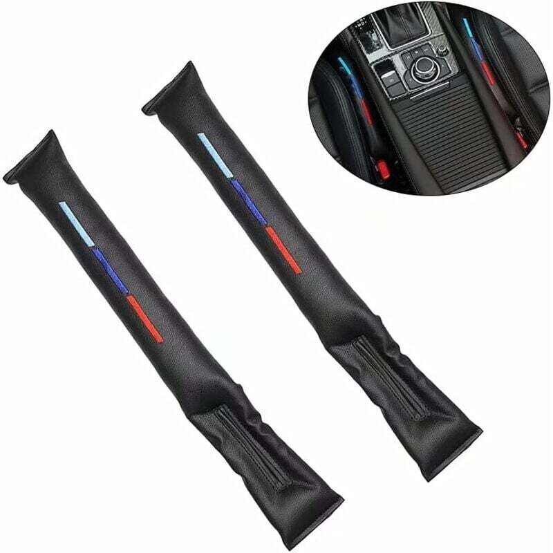 Autositzstopfen, 2 Stück Autositz-Lückenfüller-Pad, Autositz-Lückenfüller für BMW (Schwarz)