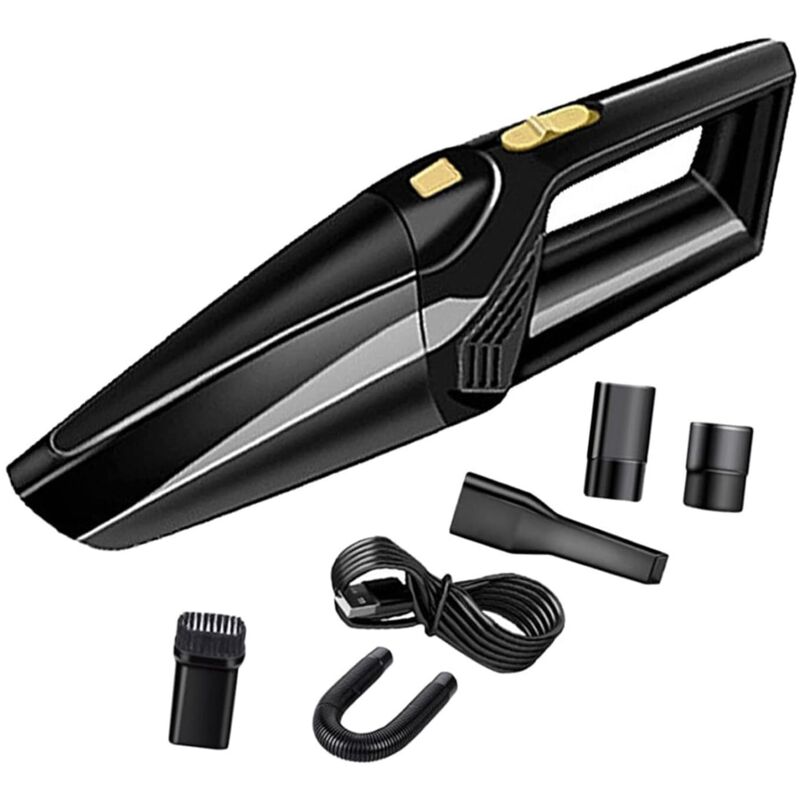 Autostaubsauger, kabelloser Handstaubsauger, 4500 Pa Saugleistung, wiederaufladbarer tragbarer Handstaubsauger (USB-Aufladung), mit
