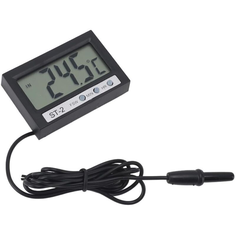 Autothermometer, digitales Autotemperaturmessgerät, spezielles Wasserthermometer für Aquarien und Kühlschränke, Digitalanzeige, LCD-Display für den