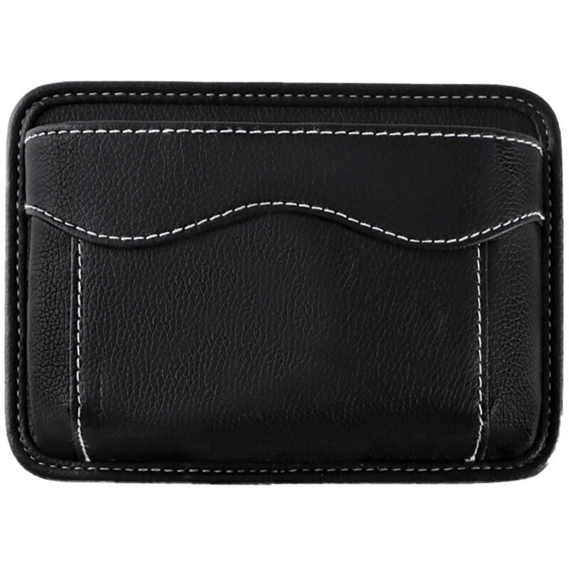 Autozubehörtasche – mit Klettverschluss – schützt den Innenraum – Organizer-Hülle aus schwarzem PU-Leder