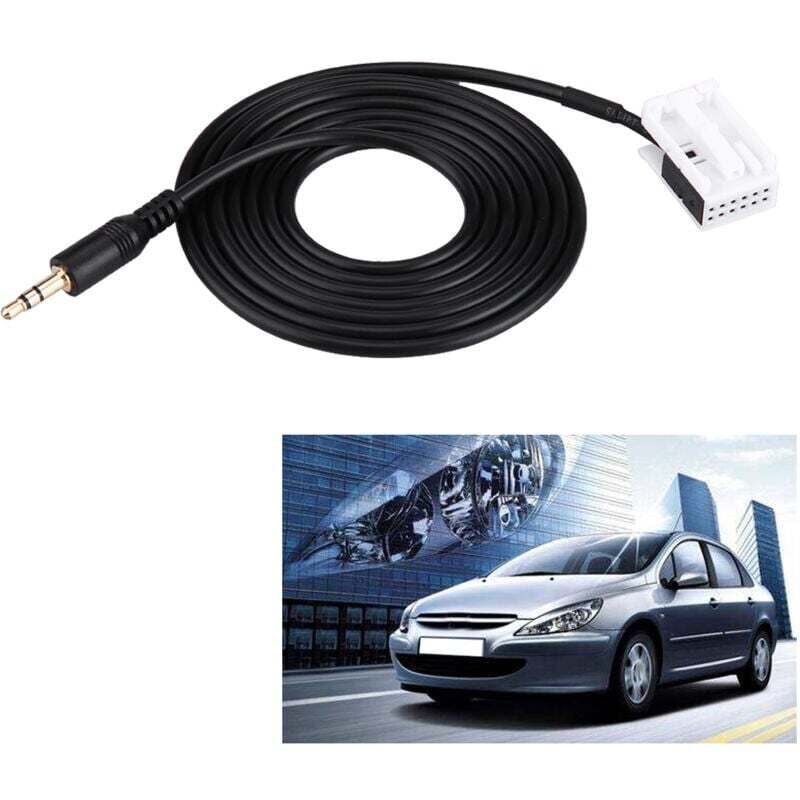 KZQ - AUX-Kabel, Car-Audio-AUX-Hilfskabel mit Werkzeugen zum Entfernen des Radios für C2 C5 307308407