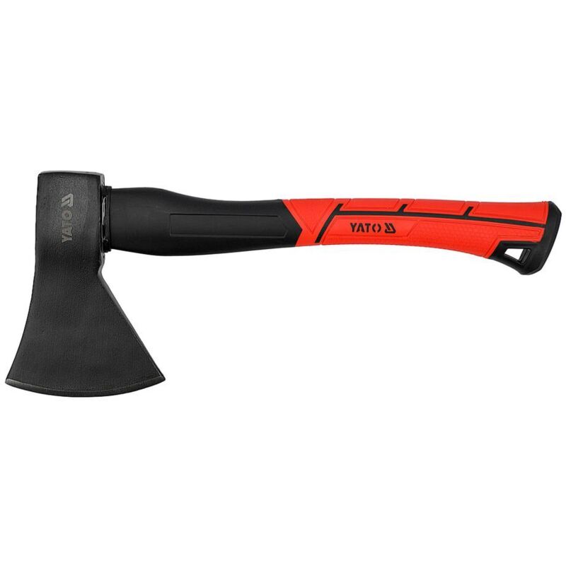 Axt Beil mit Fiberglas Stiel, Universal Spaltaxt Holzaxt Forstaxt Spalthammer Spaltbeil Holzspalte +1000g (YT-79976)