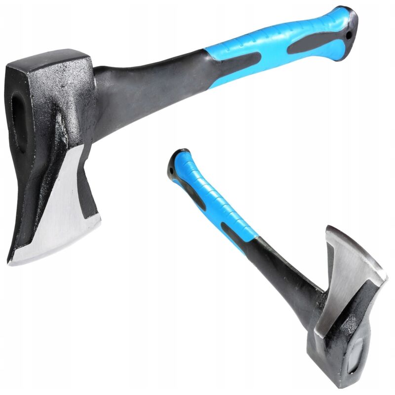 Axt mit Spaltkeil 1000g Fiberglasstiel