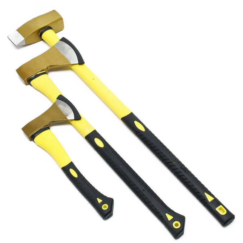 Wiltec - Axt Set 3tlg. Spaltbeil Spaltaxt und Spalthammer, geringes Gewicht und rutschfester Griff