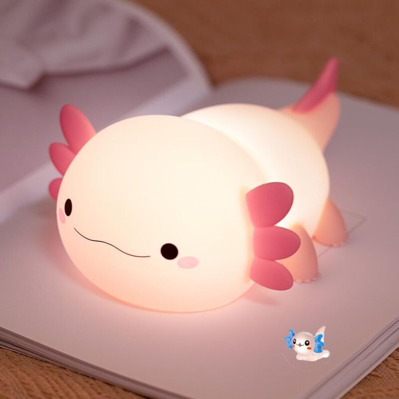 Linghhang - Baby-Schlafzimmer-Schlafzimmer, Silikon-Schlafzimmer, taktile Steuerung, über usb wiederaufladbare Stirnlampe, rosa
