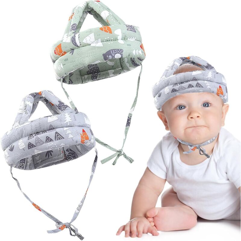 Baby-Sicherheitshelm, 2-teiliges Set, Baby-Sicherheitshelm, Baby-Schutzhelm, stoßfester Baby-Schutzhelm, Baby-Sicherheitshelm, Fallschutzhelm für