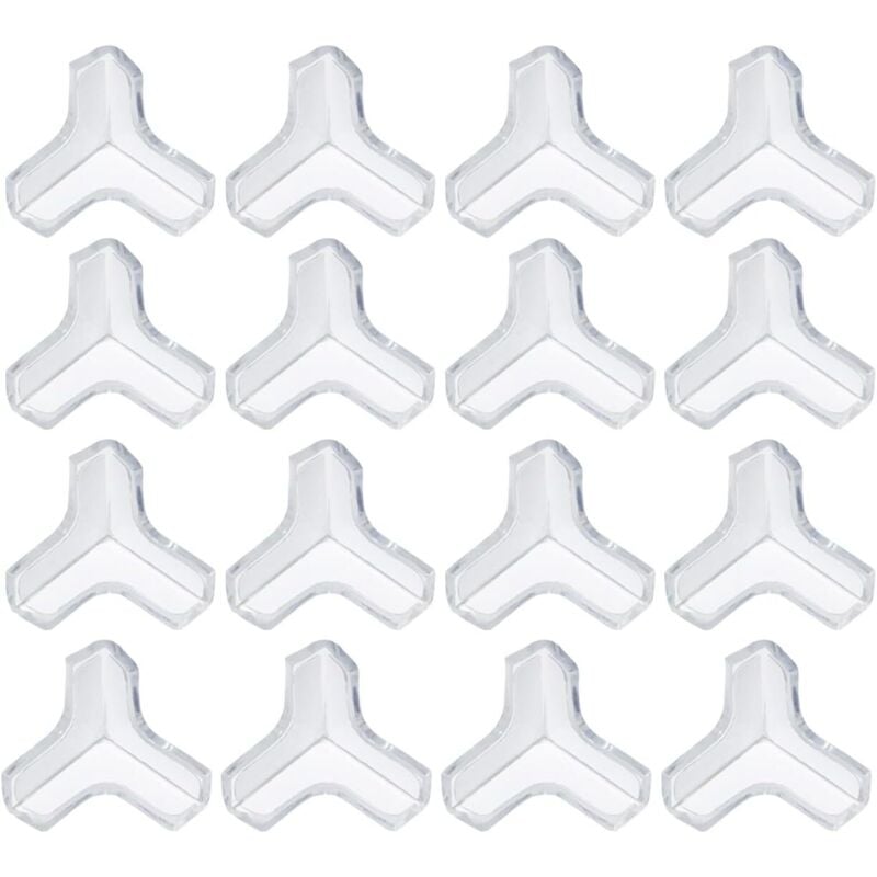 Baby Tischeckenschutz, 16 Stück Transparenter Ecken-Möbelschutz, Starke Transparente Haftung, Tischeckenschutz, Geeignet für Kinderbetten, Kamin,