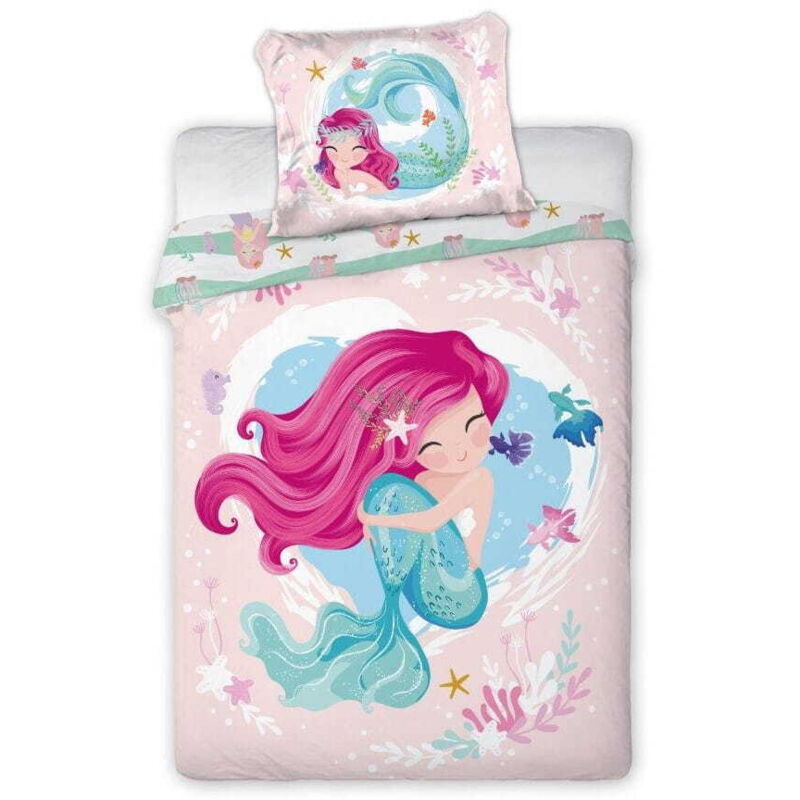 Babybettwäsche 100x135 Meerjungfrau Kuscheltiere