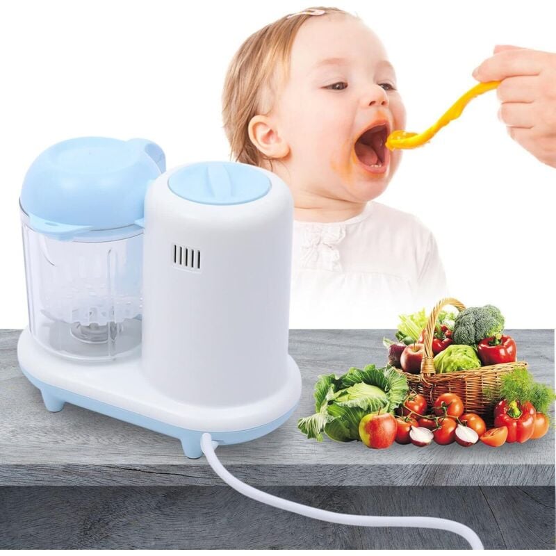Babybrei-Zubereiter Multifunktions Babynahrungszubereiter, Elektrischer Obstmixer Mix Püree Food Mixer 300W für Baby-Mixer-Lebensmittelzubereitung
