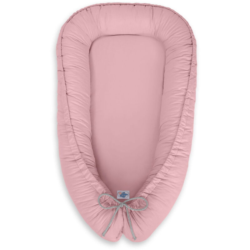 Babykokon, doppelseitig, Laufstall, Wickeltuch, Premium MY SWEET BABY - schmutziges Rosa