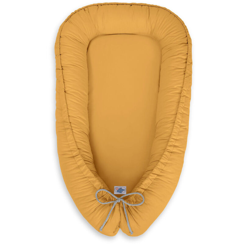 Babykokon, doppelseitig, Laufstall, Wickeltuch, Premium MY SWEET BABY - senf