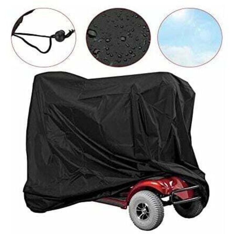 Bâche de Protection pour Scooter électrique, Housse Imperméable pour Scooter de Mobilité, Couverture de Scooter étanche, Anti-poussière, Soleil,