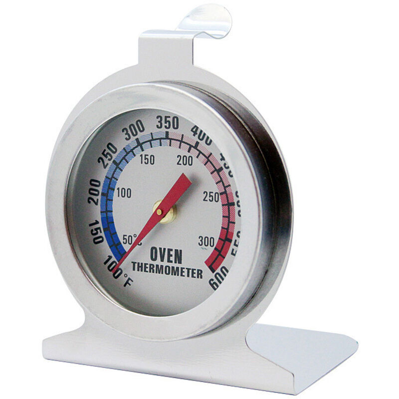 Jalleria - Backofenthermometer, 50300 °c / 100°F600°F, sofort ablesbares analoges Thermometer für Backofen, Grill, Fritteuse, Räucherofen,