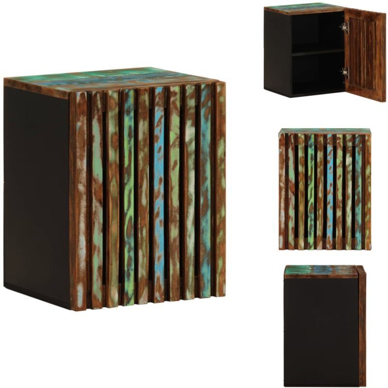 Bad-Wandschrank 38x34x48 cm Massivholz Akazie - Bad-Wandschrank - Bad-Wandschränke - Bad-Hängeschrank - Hängeschrank Bad