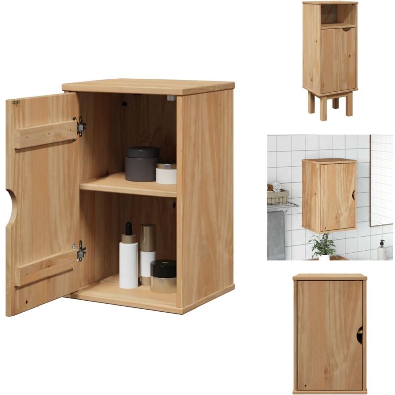 Bad-Wandschrank otta 35x30x55 cm Massivholz Kiefer - Bad Wandschrank - Bad Wandschränke - Bad Hängeschrank - Hängeschrank Bad