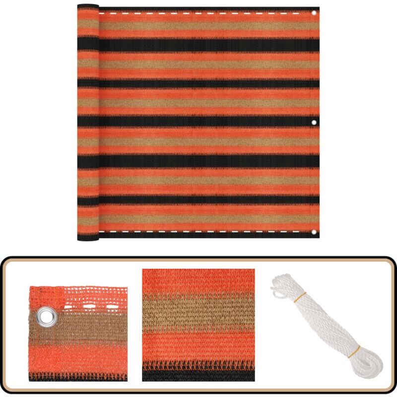 Vidaxl - Balkon-Sichtschutz Mehrfarbig 90x300 cm hdpe - Balkon Sichtschutz - hdpe Sichtschutz - Windsichtsschutz - Wasserabweisender Sichtschutz - uv