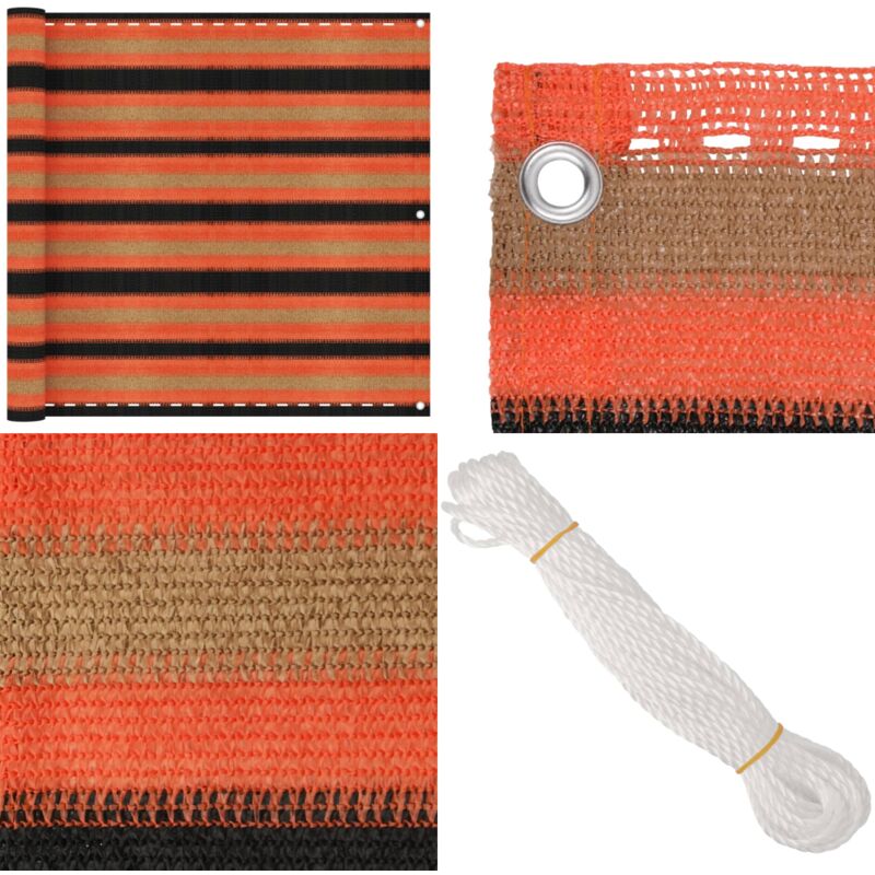 Vidaxl - Balkon-Sichtschutz Mehrfarbig 90x300 cm hdpe - Balkon Sichtschutz - hdpe Sichtschutz - Windsichtsschutz - Wasserabweisender Sichtschutz - uv