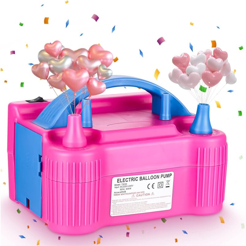 Ballonpumpe Elektrisch, Luftballonpumpe Elektrisch, Tragbar Luftballon Pumpe Ballons mit Automatik und Halbautomatisch Modi, Ballon Pumpe Maschine
