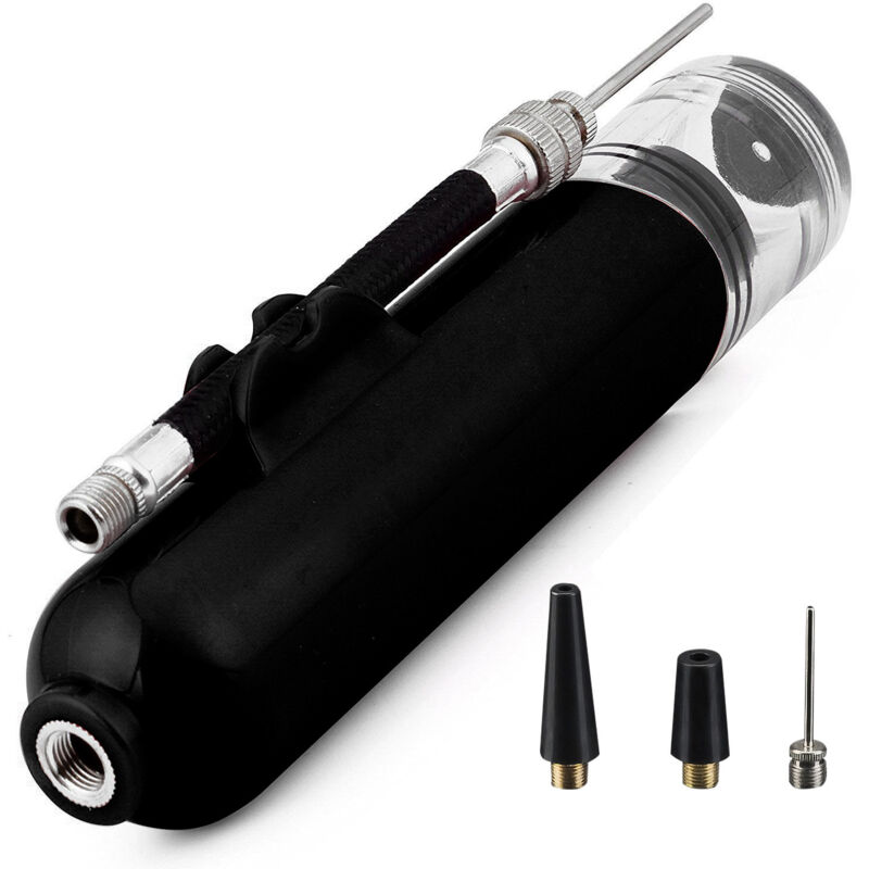 Ballpumpe, Dual-Action-Luftpumpe mit 1 Nadel und 2 Düsen, geeignet für Fußball, Basketball, Volleyball, Fußball, Fahrrad