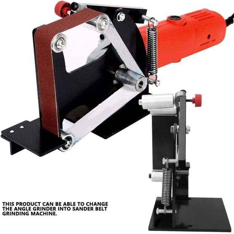 Bandschleiferzubehör, 50 mm breiter Bandschleiferaufsatz, Poliermaschine mit Adapter zum Polieren und Schleifen von Holz, Metall und Edelstahl (M-14)