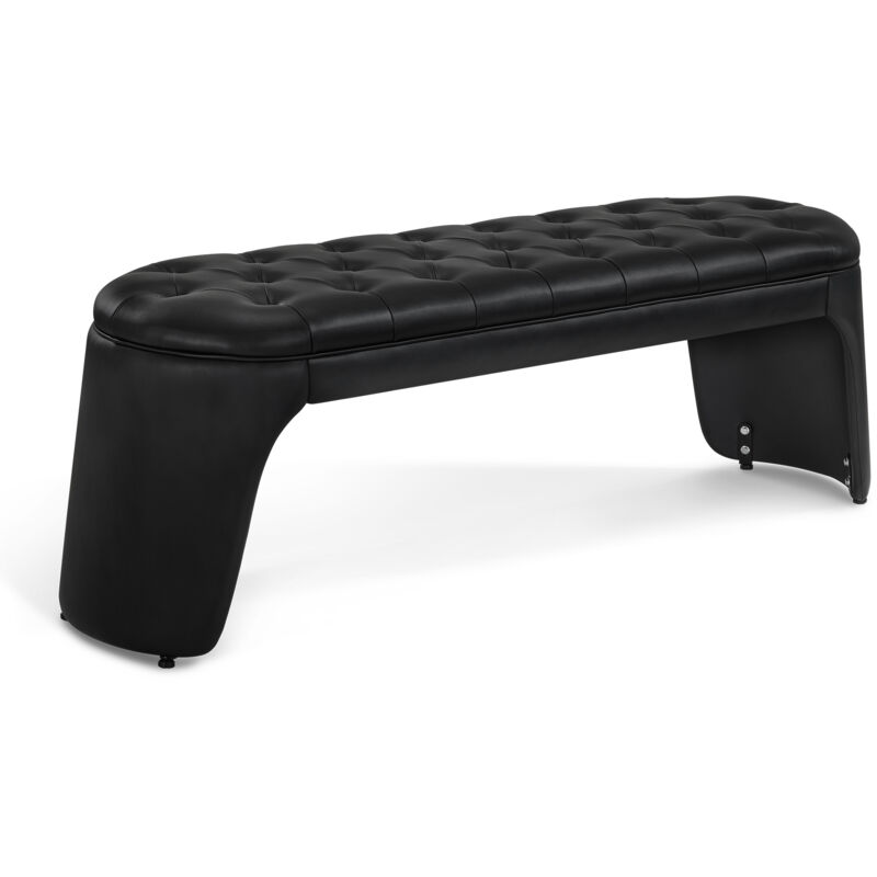 BarberPub 3-Sitzer Sitzbank für Friseursalon, Sitzbreite 150 cm, Moderne Wartebank Friseur, Polsterbank Schlafzimmer, Wohnzimmer, Flurbank W510